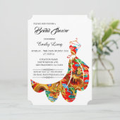 Chinees Auspicious Cloud Dragon Vrijgezellenfeest Kaart (Staand voorkant)