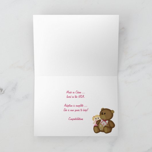 Chinees Baby Grace Kaart (Binnen)