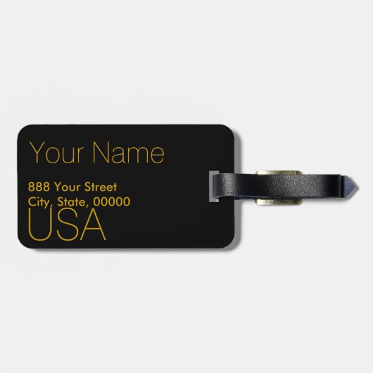 Chinees Bagagelabel van de halve aap (Achterkant horizontaal)