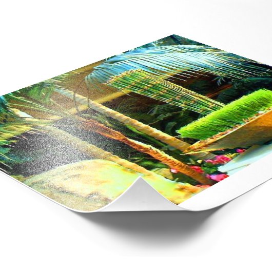 Chinees Bambu Foto Afdruk (Hoek)