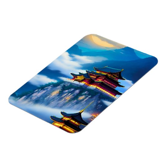 Chinees bergpaleis magneet (Linkerzijde)