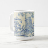 Chinees Blauw Toile Koffiemok (Voorkant links)