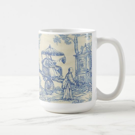 Chinees Blauw Toile Koffiemok (Rechts)