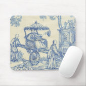 Chinees Blauw Toile Muismat (Met muis)
