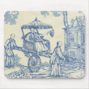 Chinees Blauw Toile Muismat