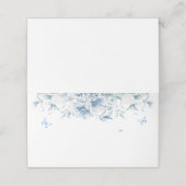 Chinees Blauw & Wit Bloemen Bruiloft Plaats Kaart Plaatskaartje (Buitenkant ongevouwen)