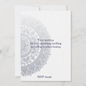 Chinees Blauw Witte Porselein Dubbel Geluk Kaart (Achterkant)