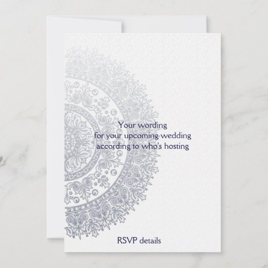 Chinees Blauw Witte Porselein Dubbel Geluk Kaart (Achterkant)