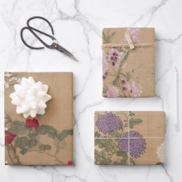  Chinees Bloemenkunst Inpakpapier Vel