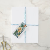 Chinees bloemenontwerp cadeaulabel (Met Touw)