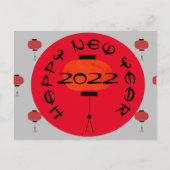 Chinees Briefkaart voor de rode roodbaars in het n (Voorkant)