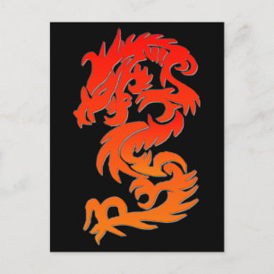 Chinees Briefkaart voor drakenvuur