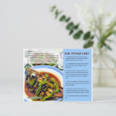 Chinees Briefkaart voor het verzamelen van rode ka (Staand voorkant)