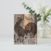 Chinees Briefkaart voor houtkool (Staand voorkant)