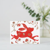 Chinees Briefkaart voor konijnenziekte (Staand voorkant)