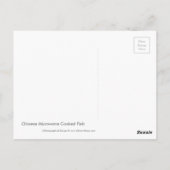 Chinees Briefkaart voor microgolfgekookte vis (Achterkant)