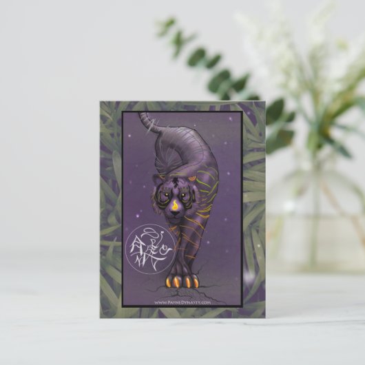 Chinees Briefkaart voor Zodiac Tiger (Staand voorkant)