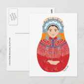 Chinees bruid Matryoshka Briefkaart (Voorkant / Achterkant)