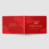 Chinees bruiloft Jubileum gastenboek (RED) (Volledig)