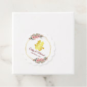 Chinees bruiloft met bloem bedankjes labels (In situ)