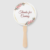 Chinees bruiloft met bloem handwaaier (Achterkant)