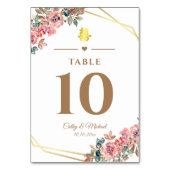 Chinees bruiloft met bloem kaart (Voorkant)