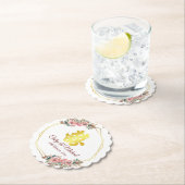 Chinees bruiloft met bloem kartonnen onderzetters (Insitu)