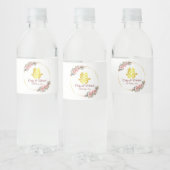 Chinees bruiloft met bloem waterfles etiket (Flessen)