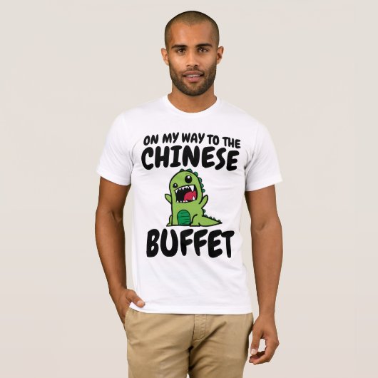 CHINEES BUFFET Grappige T-shirts (Voorkant volledig)