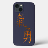 Chinees Calligrafie Word voor Courage in Gold Case-Mate iPhone Case (Achterkant)