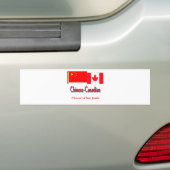 Chinees-canadese Bumpersticker (Op auto)