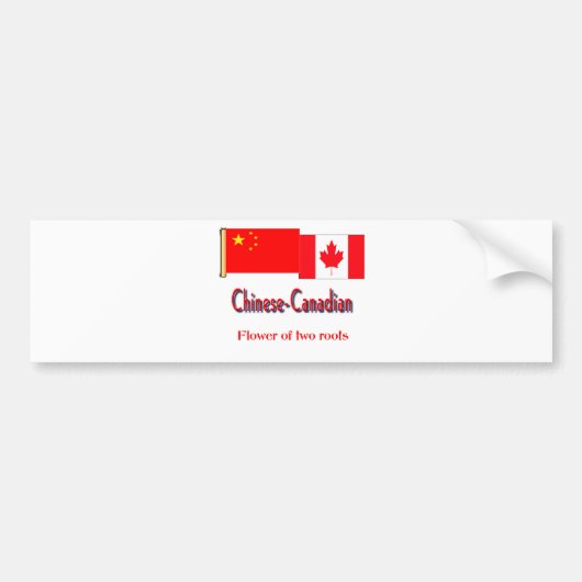 Chinees-canadese Bumpersticker (Voorkant)
