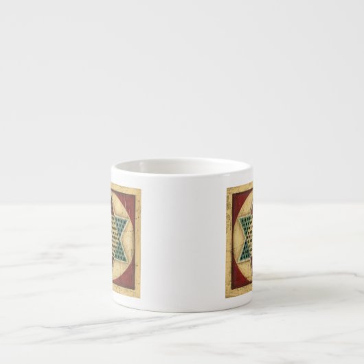 Chinees checkboard van Ethan Harper Espresso Kop (Voorkant)