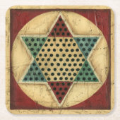 Chinees checkboard van Ethan Harper Kartonnen Onderzetters (Voorkant)