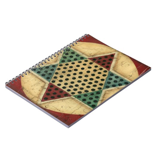 Chinees checkboard van Ethan Harper Notitieboek (Linkerzijde)