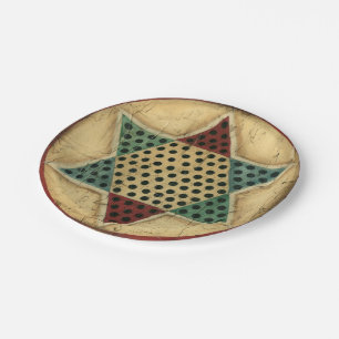 Chinees checkboard van Ethan Harper Papieren Bordje