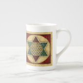 Chinees checkboard van Ethan Harper Porselein Kop (Rechts)