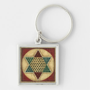  Chinees checkboard van Ethan Harper Sleutelhanger