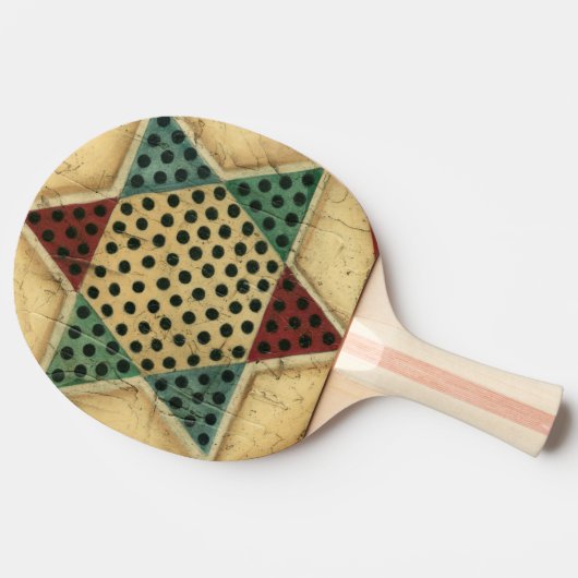 Chinees checkboard van Ethan Harper Tafeltennisbatje (Zijkant)