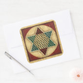 Chinees checkboard van Ethan Harper Vierkante Sticker (Envelop)