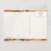 Chinees-Chinese inktkunst met vuurvaste en camelli Briefkaart (Achterkant)