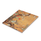 Chinees-Chinese inktkunst met vuurvaste en camelli Tegeltje (Zijkant)