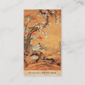 Chinees-Chinese inktkunst met vuurvaste en camelli Visitekaartje (Achterkant)