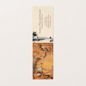 Chinees-Chinese inktkunst met vuurvaste en camelli Visitekaartje (Buitenkant ongevouwen)