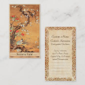 Chinees-Chinese inktkunst met vuurvaste en camelli Visitekaartje (Voorkant / Achterkant)