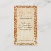 Chinees-Chinese inktkunst met vuurvaste en camelli Visitekaartje (Achterkant)