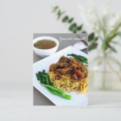 Chinees Chow Mein Collectie Uitnodiging Briefkaart (Staand voorkant)