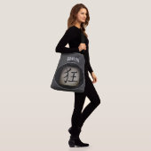 Chinees CRAZY Aziatisch symbool gepersonaliseerd Crossbody Tas (Op model)