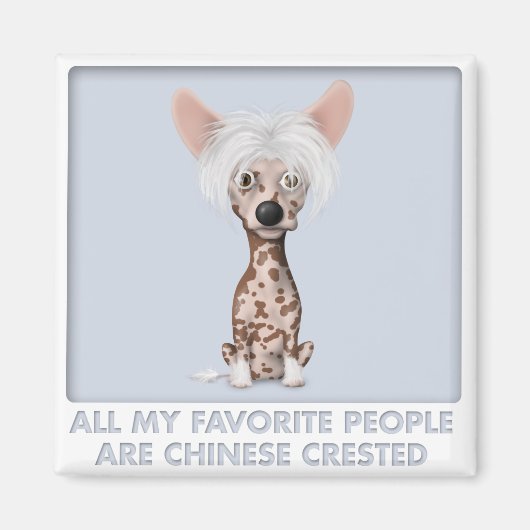 Chinees Crested 1 Favoriet Magneet (Voorkant)