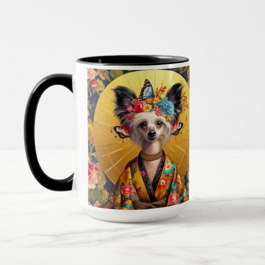 Chinees Crested Dog Art Mok (Links)